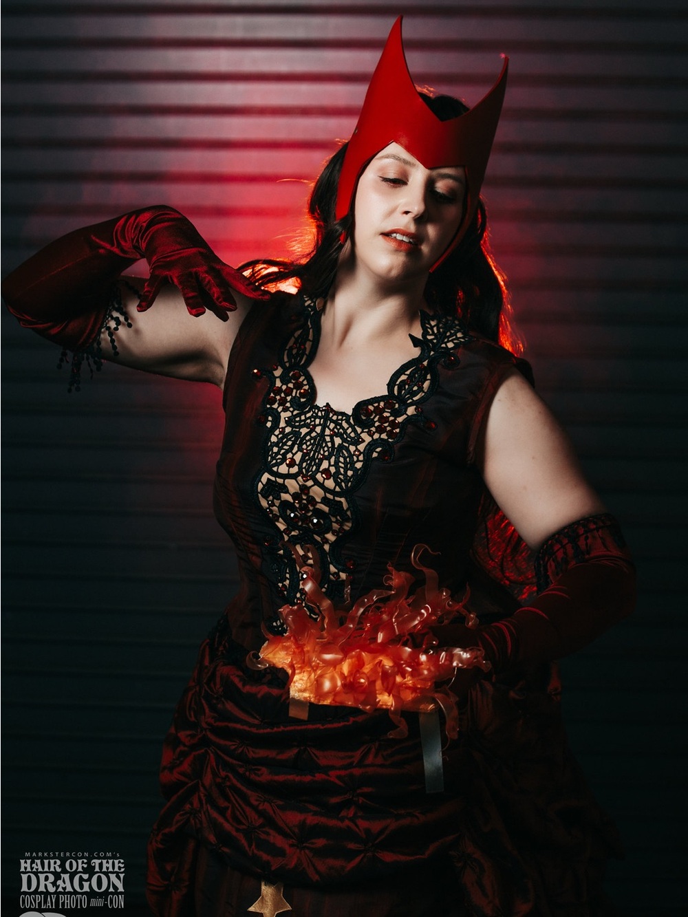 Ooak Fire and ice bracers with lights - Picture 3 of 3
